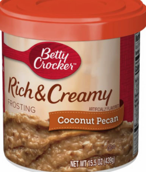 BETTY CROCKER 'Coconut Pecan' Rich & Creamy Frosting Creme für Kuchen 439 gr